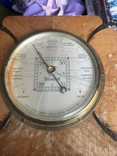 Short and Mason Stormoguide Barometer Face Glass Cracked See Pics
