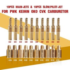 20Pcs Carburetor Main Jet Kit Set & Slow/Pilot Jet For PWK Keihin OKO CVK Carb s