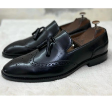 Handmade Italian Black Leather