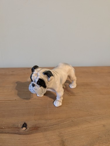 Porcelain bulldog dog - porcelain,