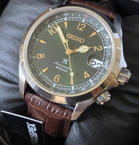 Seiko alpinist spb121j1 green - seiko,