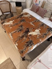 LargeAntique Ottoman Covered
