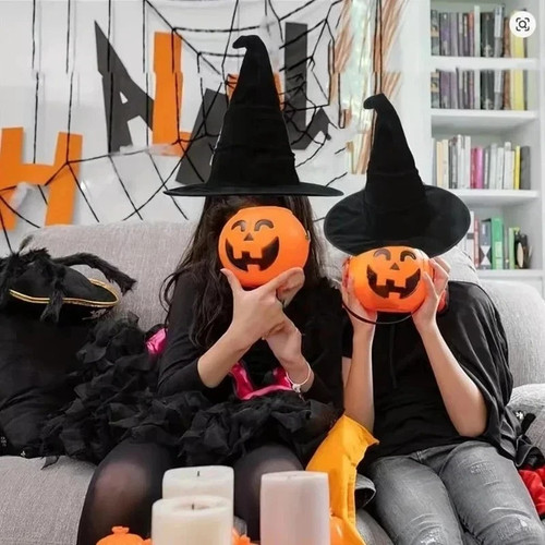 Halloween witch hat black - halloween,