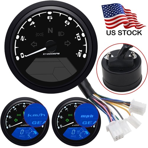 Lcd digital gauge motorcycle - digital,