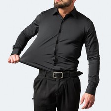 Stretch men's silk vertical