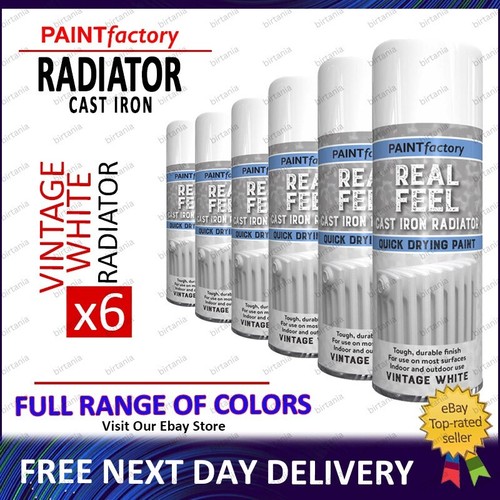 White radiator spray paint - 6x,