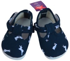 Navy Bunny Shoes by Frilly