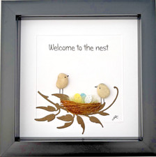 Family Pebble Art Picture Baby