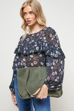Oasis Olive Tote Bag Womens