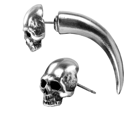 Alchemy gothic tomb skull horn - tomb,