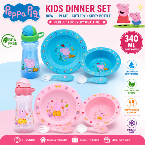Peppa pig kids - pig, feeding