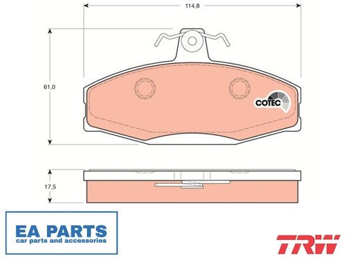 Brake pad set disc - brake,