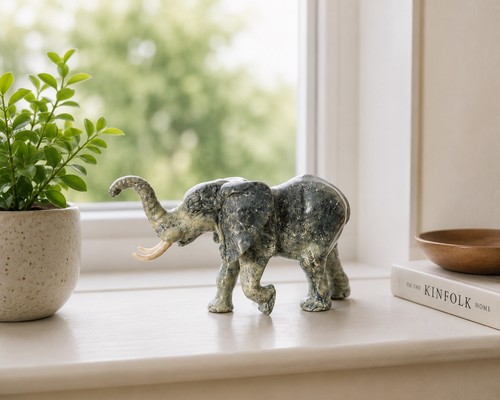 Vintage elephant ornament - elephant,