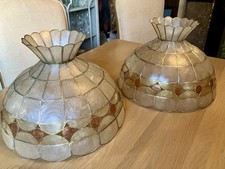 2 Large Vintage Capiz Shell