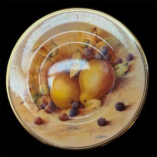 Fenton plate signed d - fenton,