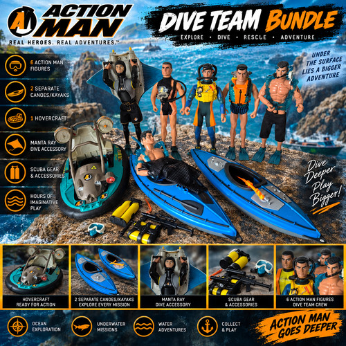 Action man dive team - man,