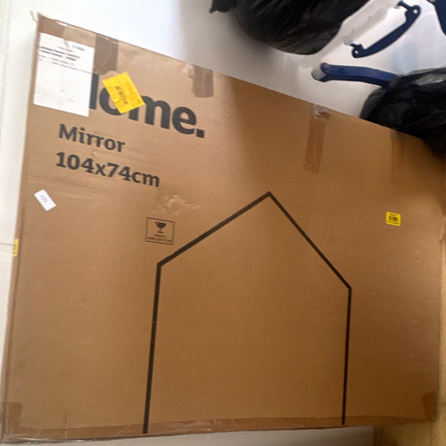 One house shaped wall - one., house-shaped
