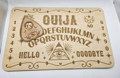 Wooden ouija board - ouija, &