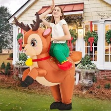 Unisex Funny Outfit Costume Suit Christmas Adult Inflatable Fancy Dress Costume
