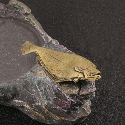Brass fish statue - fish,