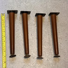 Set of 4 Original Dansette Tapered Legs Inc Mounts 9" MCM Vintage Retro  (#Z)