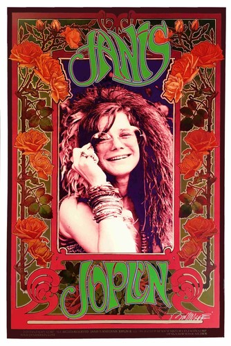 Janis joplin poster original - joplin,