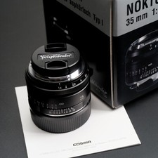 VOIGTLANDER VM 35mm 1.5 ASPH Nokton Type I Vintage Line MATTE BLACK PERFECT BOX