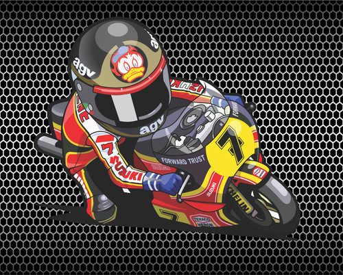 Barry sheene sticker - barry,