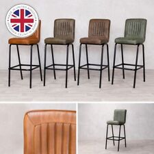 LEATHER BAR STOOLS BREAKFAST