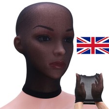 Bondage Harness Mask Head Hood Stockings Headgear Breathable Transparent BDSM
