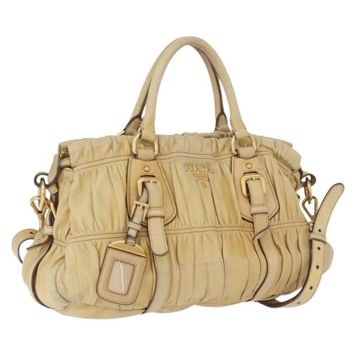 Prada hand bag leather 2way - hand,