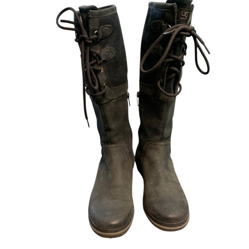 Ugg black waterproof - black, suede