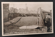 London Road Subsidence, Northwich 1916 Postcard