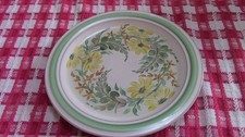 Denby floral plate hand painted by Jacky 22.5cm