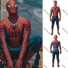 Adult Spiderman TobeyMaguire Cosplay Costume Jumpsuit Fancy Dress Gift 2025 @
