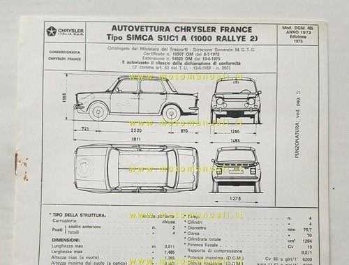 Simca 1000 rallye 1972 ed - 1000,