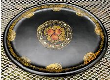 English, c.1860  Papier Mache  Tray,  Mother of Pearl Inlay,   Free Post