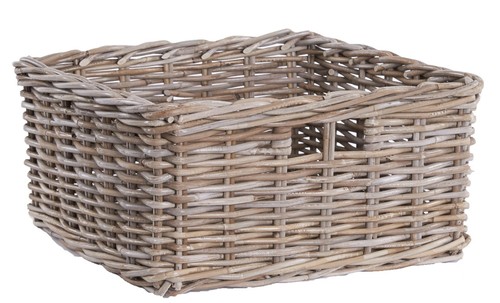 Wicker storage basket shelf - wicker,