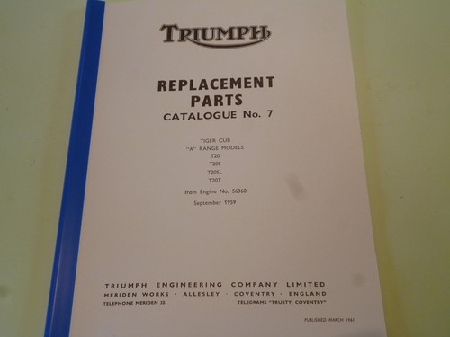 Triumph tiger cub t20 - triumph,