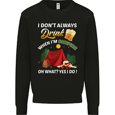 Camping Funny Alcohol Beer Camper Mens Sweatshirt Jumper