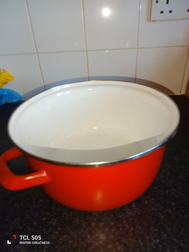 Red enamel steel cooking - enamel,