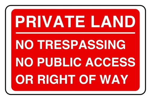 Private land trespassing - private,