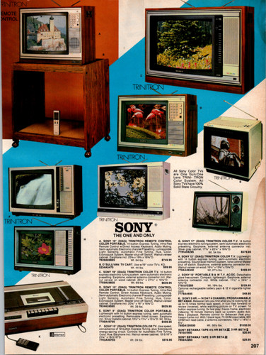 Sony trinitron quasar vintage - sony,