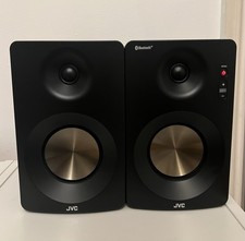 JVC SPEAKERS BLUETOOTH 2.0 CHANNEL BOOKSHELF 60W WALNUT RCA USB PCM  XS-D629BM