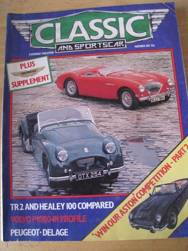 Classic sportscar nov 1982 - nov,