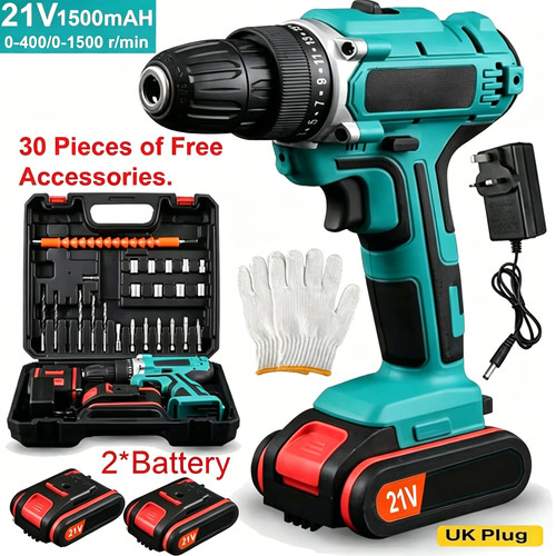 Battery 21v cordless drill - 21v,