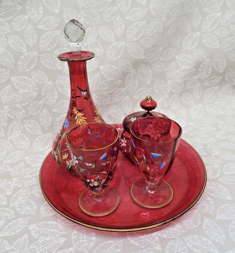Vintage hand painted - 5-pc,