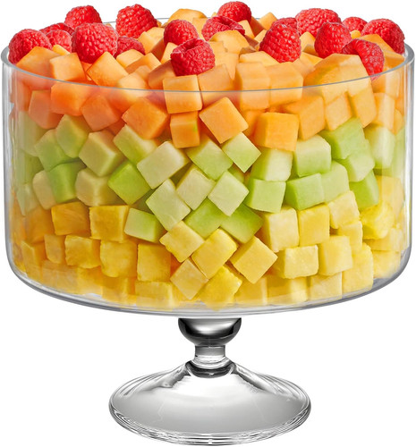 Handcrafted large glass trifle - handcrafted,
