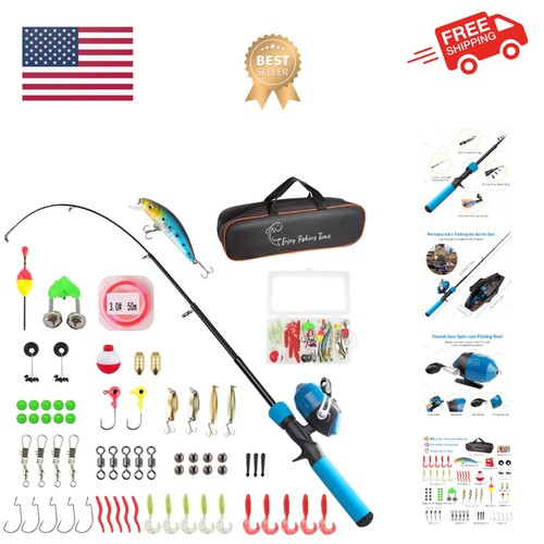 Kids fishing pole kit - pole, 59''