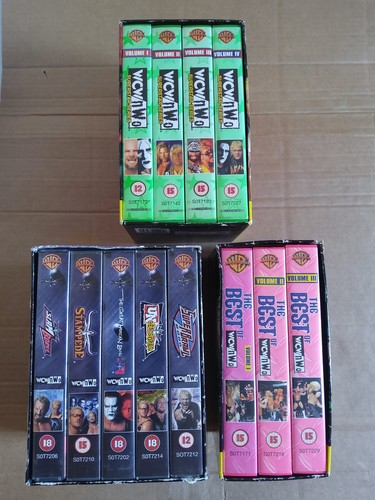 Wcw vhs wrestling box - 3x,